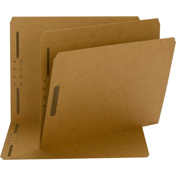 Fastener File Folder, 2 Fast, Straight Cut, 50/BX, Kraft PK